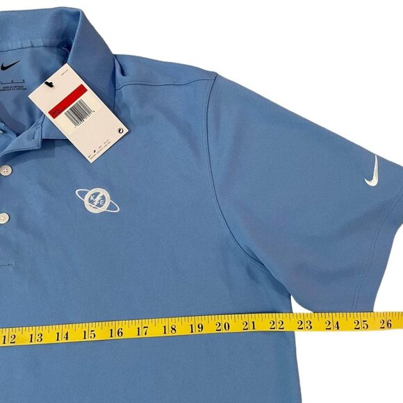 Nike Polo Golf Shirt Men’s Size Large Blue Company Logo New - Picture 3 of 4